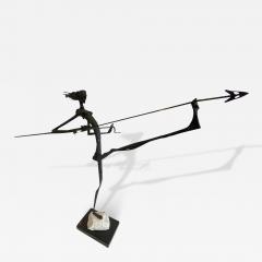 Expressionist Bronze Sculpture on Stone and Bronze Base - 4000300