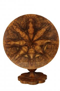 Exquisite Biedermeier Walnut Table Vienna c 1825  - 3589932