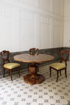 Exquisite Biedermeier Walnut Table Vienna c 1825  - 3589933