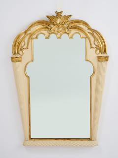 Exquisite Carved Wood Mirror with Gold Leaf Highlights 1920s - 3534450