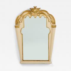 Exquisite Carved Wood Mirror with Gold Leaf Highlights 1920s - 3541877