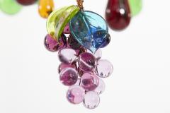 Exquisite Colored Fruits Crystal Brass Framed Chandelier - 2545316