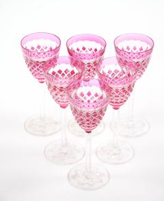 Exquisite Early 20th Cent Baccarat Diamond Cut Crystal Barware Tableware Service - 3886021