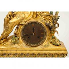 Exquisite French Charles X Ormolu Orientalist Sultana Figural Table Clock - 1174733