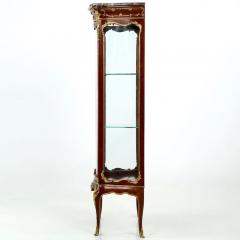 Exquisite French Louis XV Ormolu Mounted Kingwood Vitrine Cabinet c 1880 - 700702