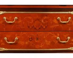 Exquisite French Ormolu Mounted Mahogany Parquetry Marble Top Commode C 1870 - 4120338