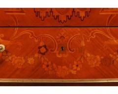 Exquisite French Ormolu Mounted Mahogany Parquetry Marble Top Commode C 1870 - 4120358