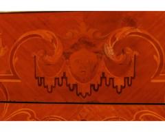 Exquisite French Ormolu Mounted Mahogany Parquetry Marble Top Commode C 1870 - 4120359