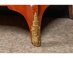 Exquisite French Ormolu Mounted Mahogany Parquetry Marble Top Commode C 1870 - 4120360
