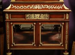 Exquisite French Ormolu Mounted Mahogany and Glass Vitrine Cabinet - 2458360