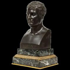 Exquisite French Patinated Bronze Bust of Emperor Napoleon I after Canova 1820 - 3880767