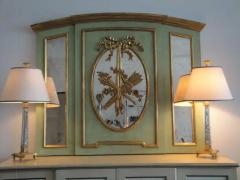 Exquisite Handcarved French Style Parcel Gilt Trumeau Mirror - 3319211
