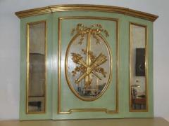 Exquisite Handcarved French Style Parcel Gilt Trumeau Mirror - 3319212