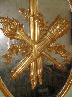 Exquisite Handcarved French Style Parcel Gilt Trumeau Mirror - 3319242