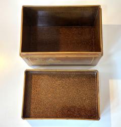 Exquisite Japanese Lacquer Maki e Hand Box Kobako Edo Period - 3659565