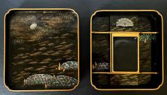 Exquisite Japanese Lacquer Maki e Suzuribako by Koma Kyuhaku Edo Period - 4289473