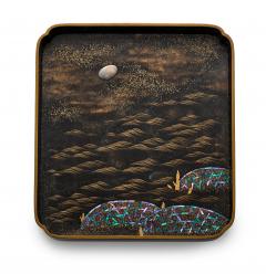 Exquisite Japanese Lacquer Maki e Suzuribako by Koma Kyuhaku Edo Period - 4289475