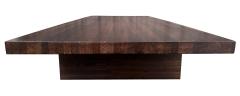 Exquisite Modern Solid Wenge Wood Low Coffee Table - 3247947