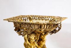 Exquisite Napoleon III French Ormolu Figural Basket Centerpiece Circa 1880 - 2685416