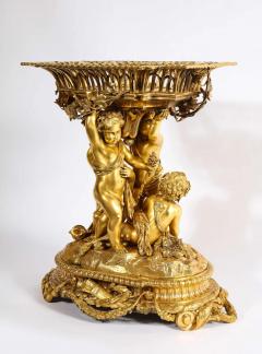Exquisite Napoleon III French Ormolu Figural Basket Centerpiece Circa 1880 - 2685417
