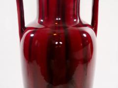 Exquisite Pair Flamb Porcelain Black Wood Table Lamp - 2825809