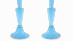 Exquisite Pair Venetian Glass Gold Flecks Table Lamps - 2479461