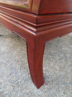 Exquisite Pair of Chinoiserie Ming Style Carved Rosewood Chairs Asian Modern - 1533958