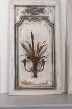 Exquisite Pair of French 18th Century Louis XV Painted Oak Boiserie Panels - 917824