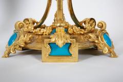 Exquisite Pair of French Ormolu Turquoise Sevres Porcelain Candelabra - 595274