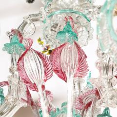 Exquisite Rare Mid Century Classical Hand Blown Murano Twelve Arm Chandelier - 4566450