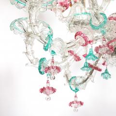 Exquisite Rare Mid Century Classical Hand Blown Murano Twelve Arm Chandelier - 4566508