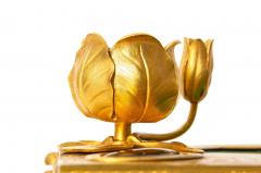 Exquisite Rococo Gilt Bronze Malachite Encrier Inkwell Desk Set ca 1880 - 4502014