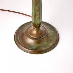 Exquisite Tiffany Studios Bronze Leaded Glass Feather Table Lamp Circa 1915 - 4316022