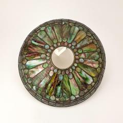 Exquisite Tiffany Studios Bronze Leaded Glass Feather Table Lamp Circa 1915 - 4316024