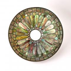 Exquisite Tiffany Studios Bronze Leaded Glass Feather Table Lamp Circa 1915 - 4316025