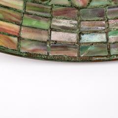 Exquisite Tiffany Studios Bronze Leaded Glass Feather Table Lamp Circa 1915 - 4316027