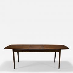 Extendable Boat Shaped Dining Table in Palissander Wood Denmark 1960s - 3475138