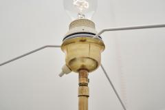 Extendable Brass Floor Lamp with Ribbed Stem Detail Europe 1940s - 4638582