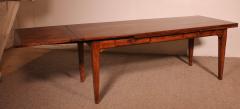 Extending Table In Cherrywood 19th Century louis XVI Feet - 3367011