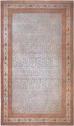 Extra Large Antique Indian Botanic Handmade Wool Agra - 2452743