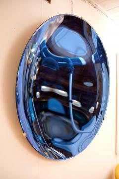 Extra Large Concave Blue Mirror Sculpture - 4580403