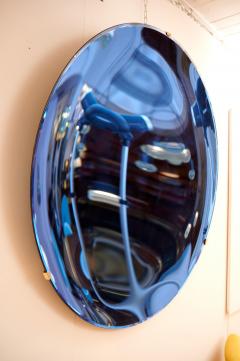 Extra Large Concave Blue Mirror Sculpture - 4580406