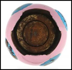 Extra Large Japanese Cloisonne Enamel Pink Vase Gonda - 3901559