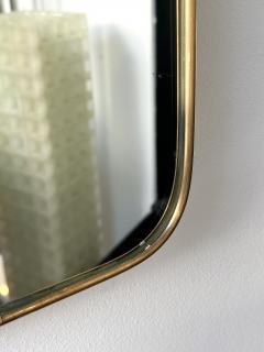 Extra Large Mid Century Modern Brass Frame Mirror Italy 1950s - 3379891