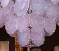 Extra Large Pagoda Style Alex Iridescent Glass Disc Chandelier - 3096736