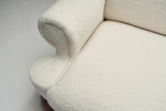 Extra Large Upholstered Wingback Armchair Europe 1940s - 4228920
