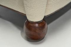 Extra Large Upholstered Wingback Armchair Europe 1940s - 4228922