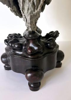 Extraordinary Chinese Scholar Ying Stone on Stand with Collector Seal - 3932529