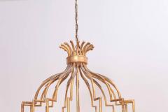 Extraordinary Huge Gilt Metal Chandelier from a Villa in France - 543871