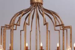 Extraordinary Huge Gilt Metal Chandelier from a Villa in France - 543873